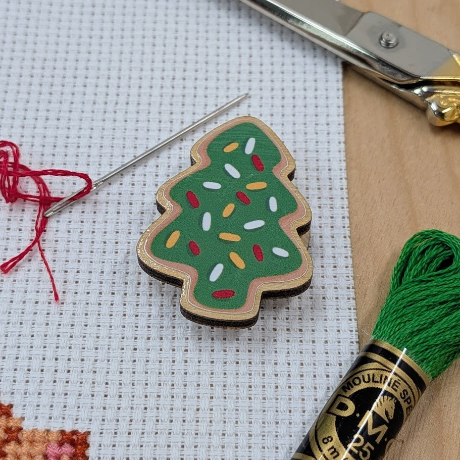 Christmas Tree Cookie Needle Minder