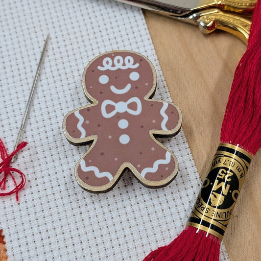Gingerbread Man Needle Minder