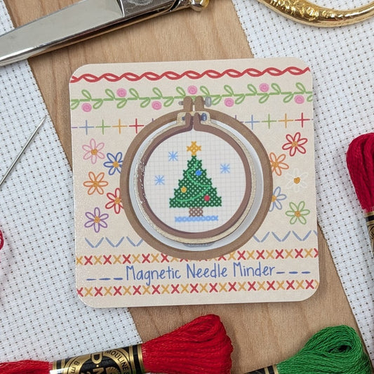 Stitched Christmas Tree Needle Minder
