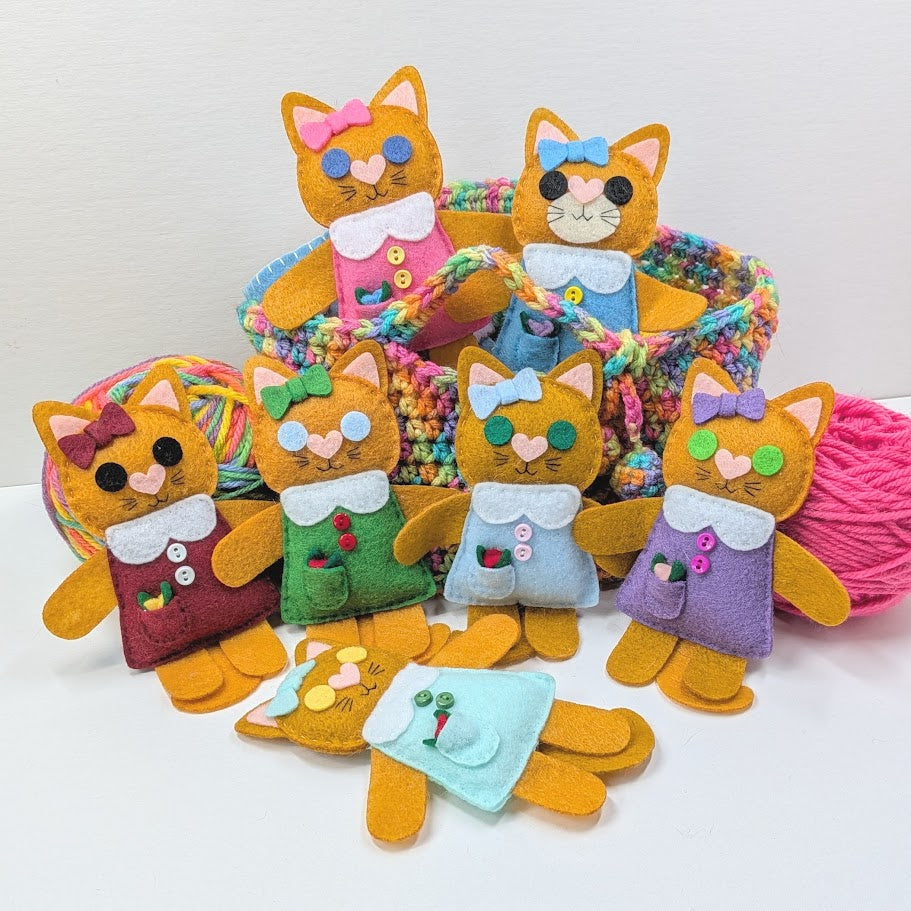 Ginger Little Kitty Dolly Felt Plush Toy