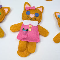 Ginger Little Kitty Dolly Felt Plush Toy