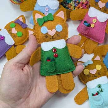 Ginger Little Kitty Dolly Felt Plush Toy
