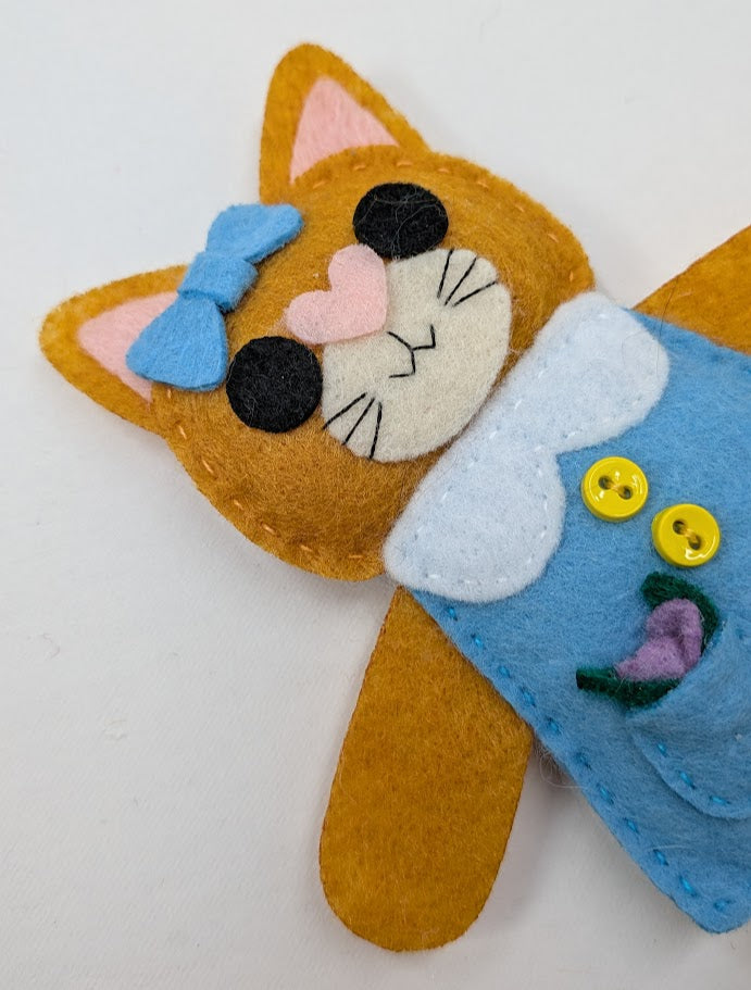 Ginger Little Kitty Dolly Felt Plush Toy