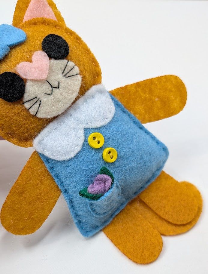 Ginger Little Kitty Dolly Felt Plush Toy