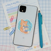 Snack Attack Cat Sticker