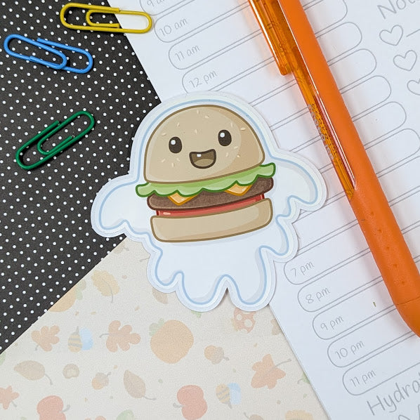 Ghost Burger Sticker