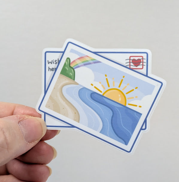 Postcard Sticker