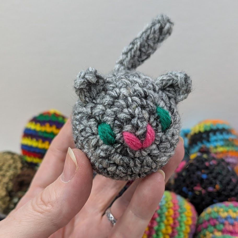 Crochet Cat Ball Toy
