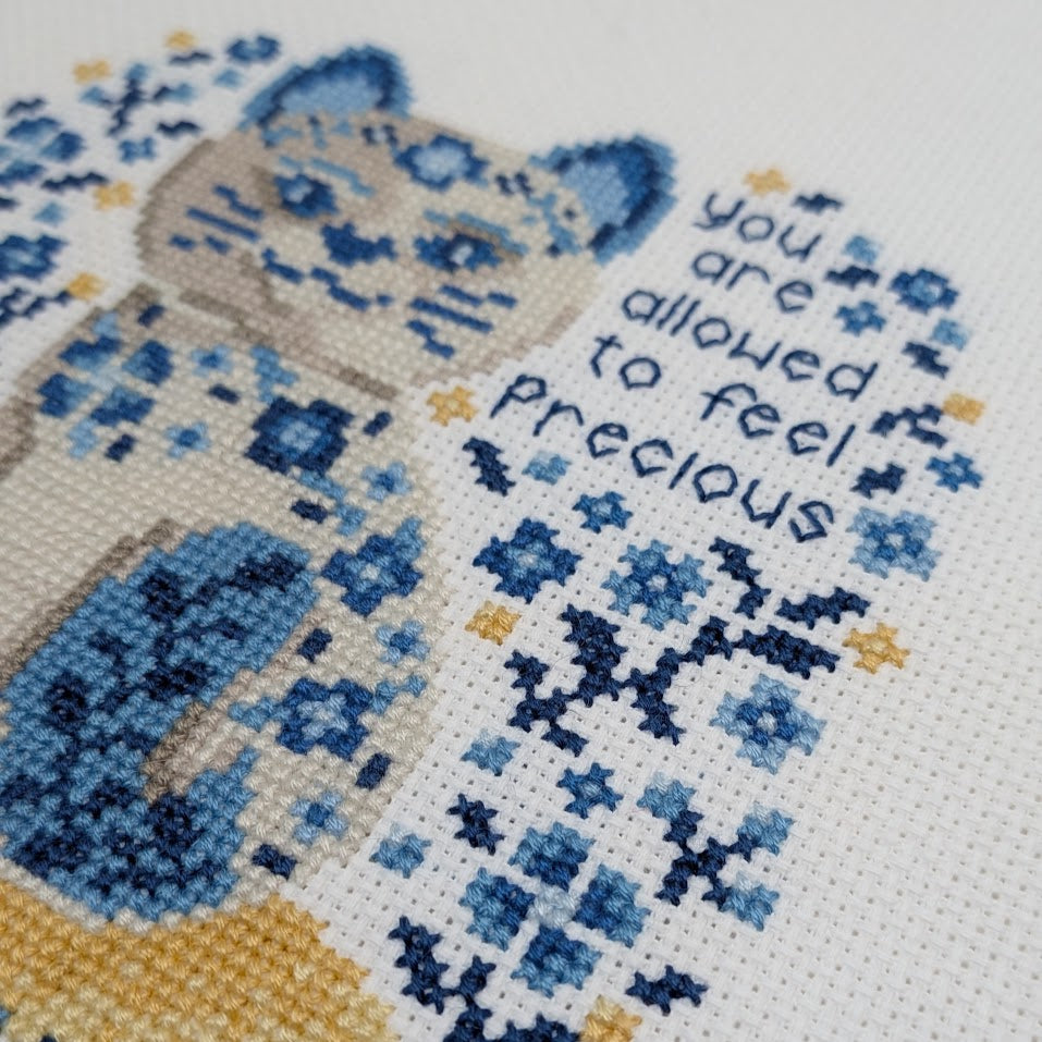 Precious Porcelain Cat Cross Stitch Pattern