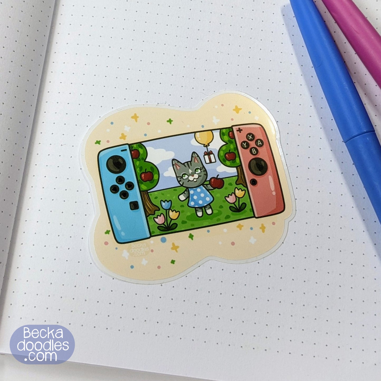 Animal Video Gaming Vinyl Sticker