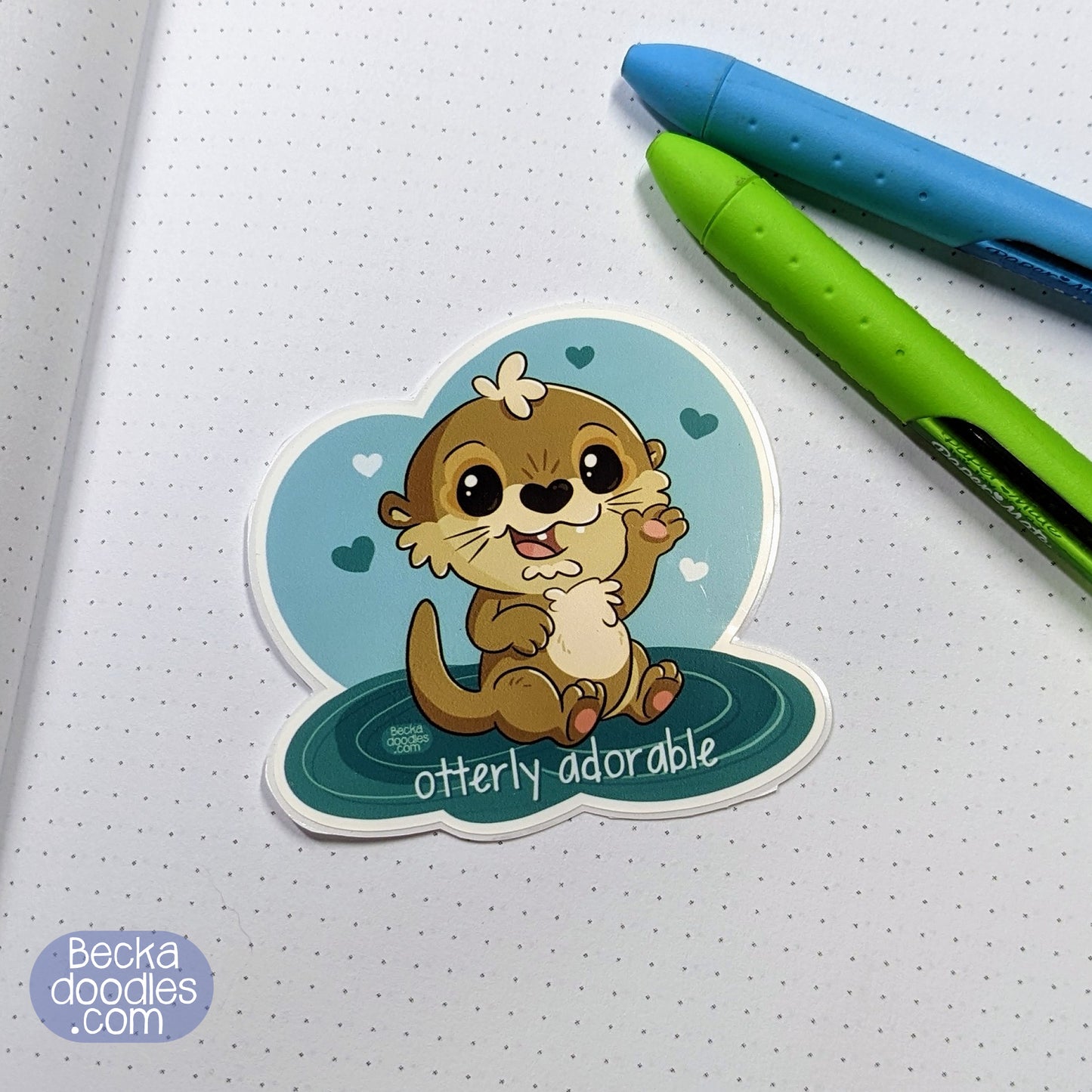 Otterly Adorable Sticker