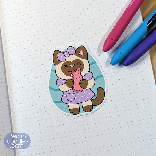 Easter Cat Sticker