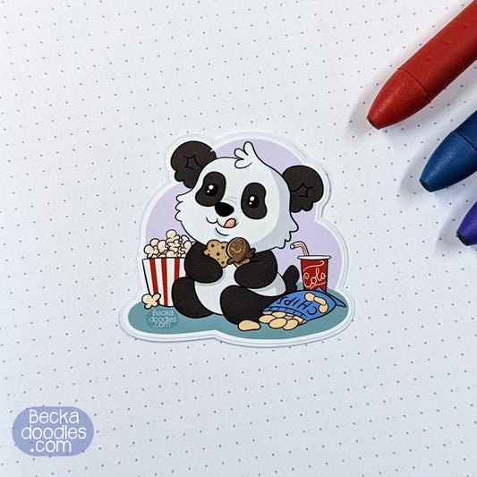 Snack Panda Sticker