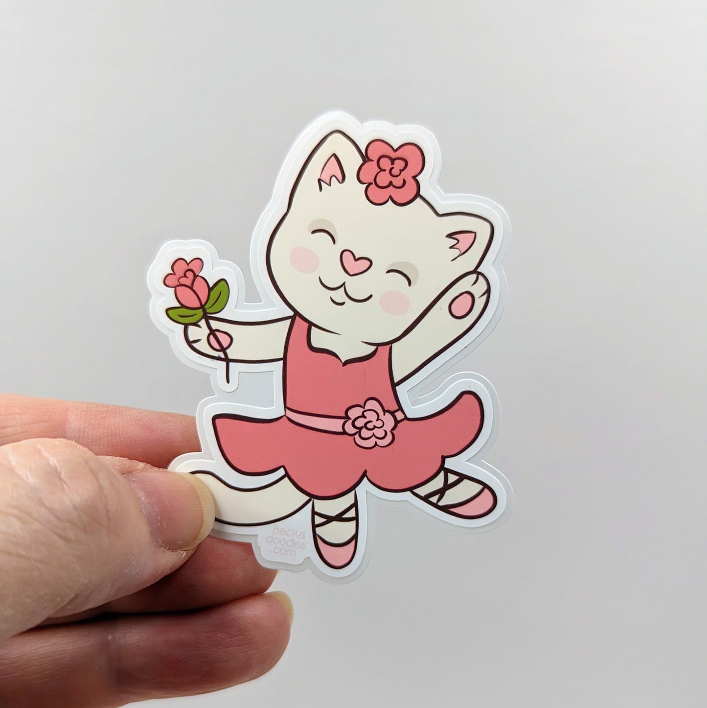 Ballerina Cat Sticker