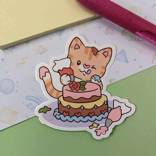 Baker Cat Sticker