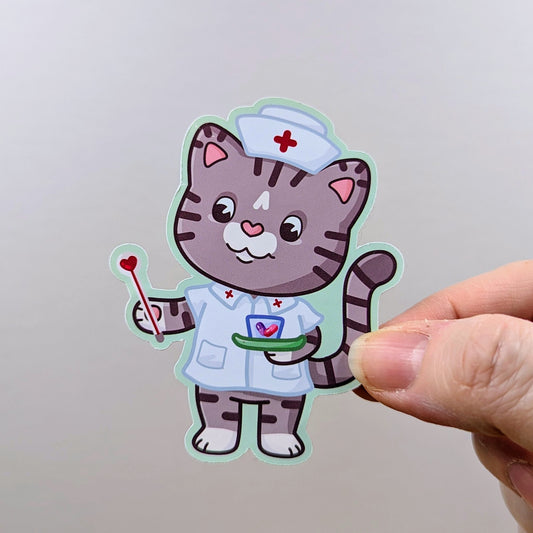 Nurse Cat Sticker