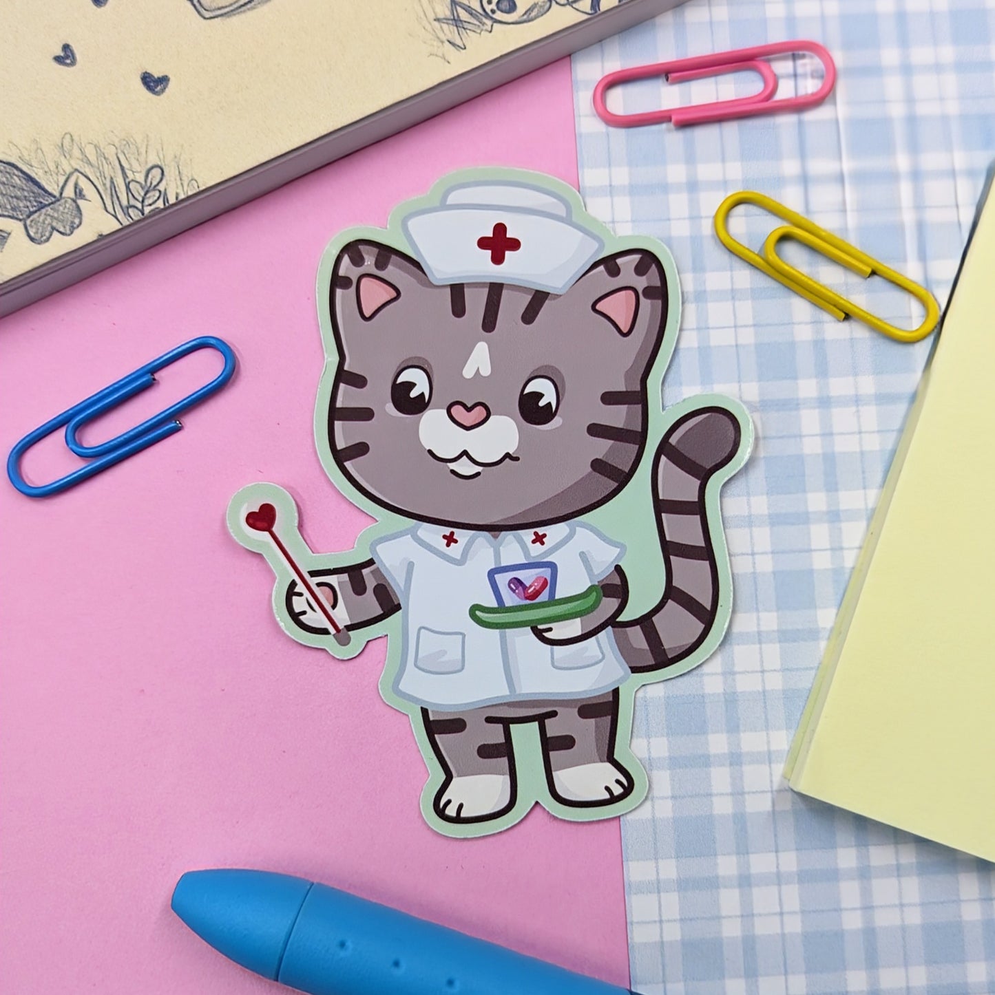 Nurse Cat Sticker