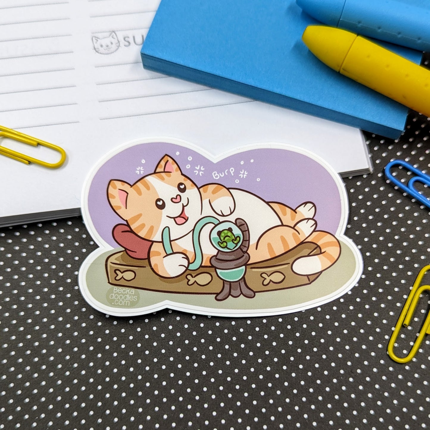 Cat Jabba Sticker