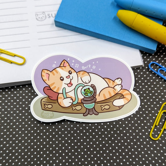Cat Jabba Sticker