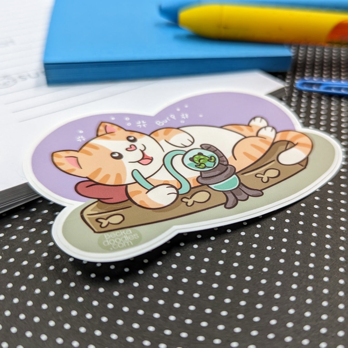 Cat Jabba Sticker