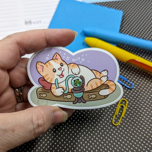 Cat Jabba Sticker