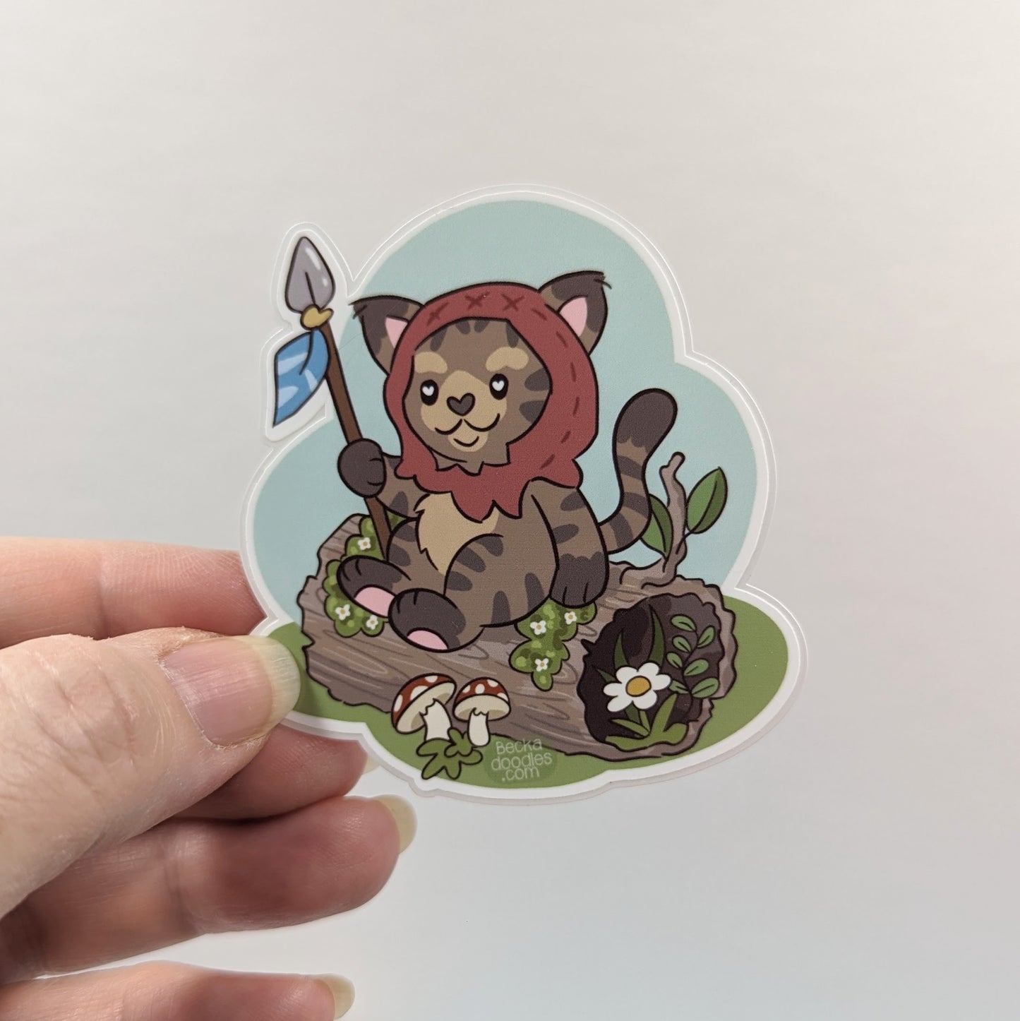 Cat Ewok Sticker
