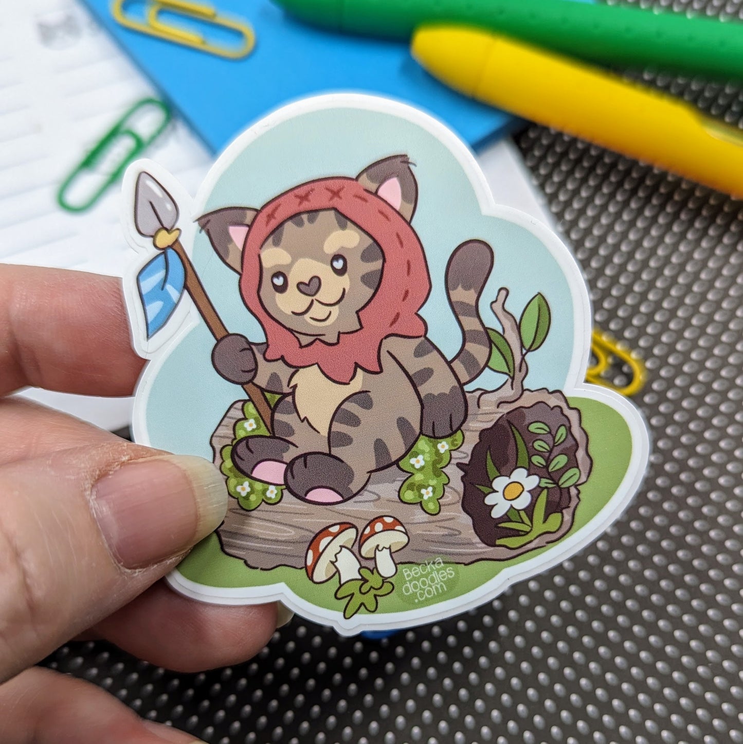 Cat Ewok Sticker