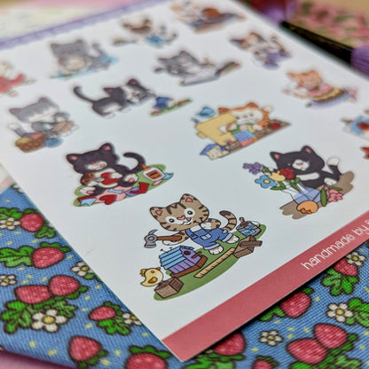 Crafty Cats Sticker Sheet