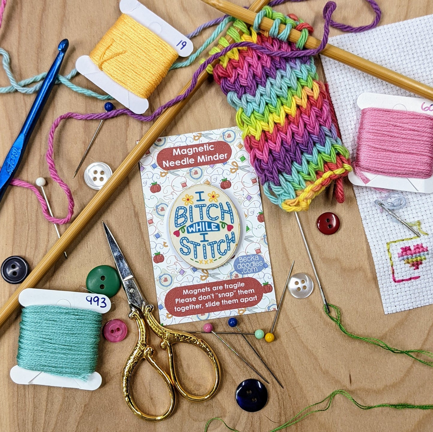 I B*tch While I Stitch Needle Minder