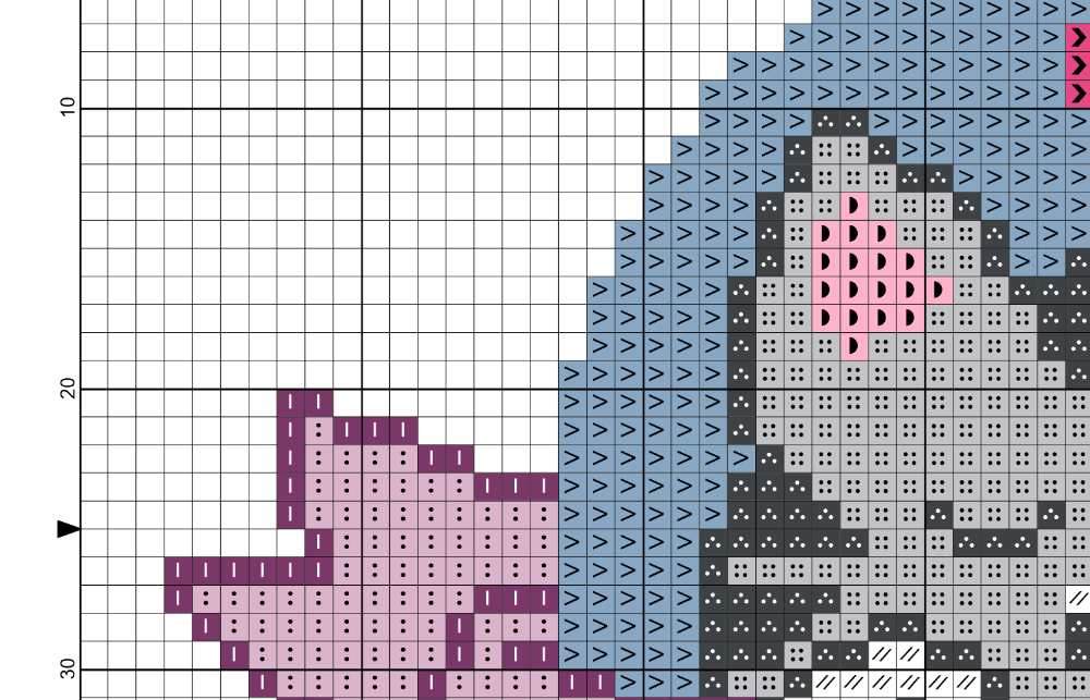 Sassy Cat Cross Stitch Pattern