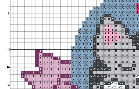 Sassy Cat Cross Stitch Pattern
