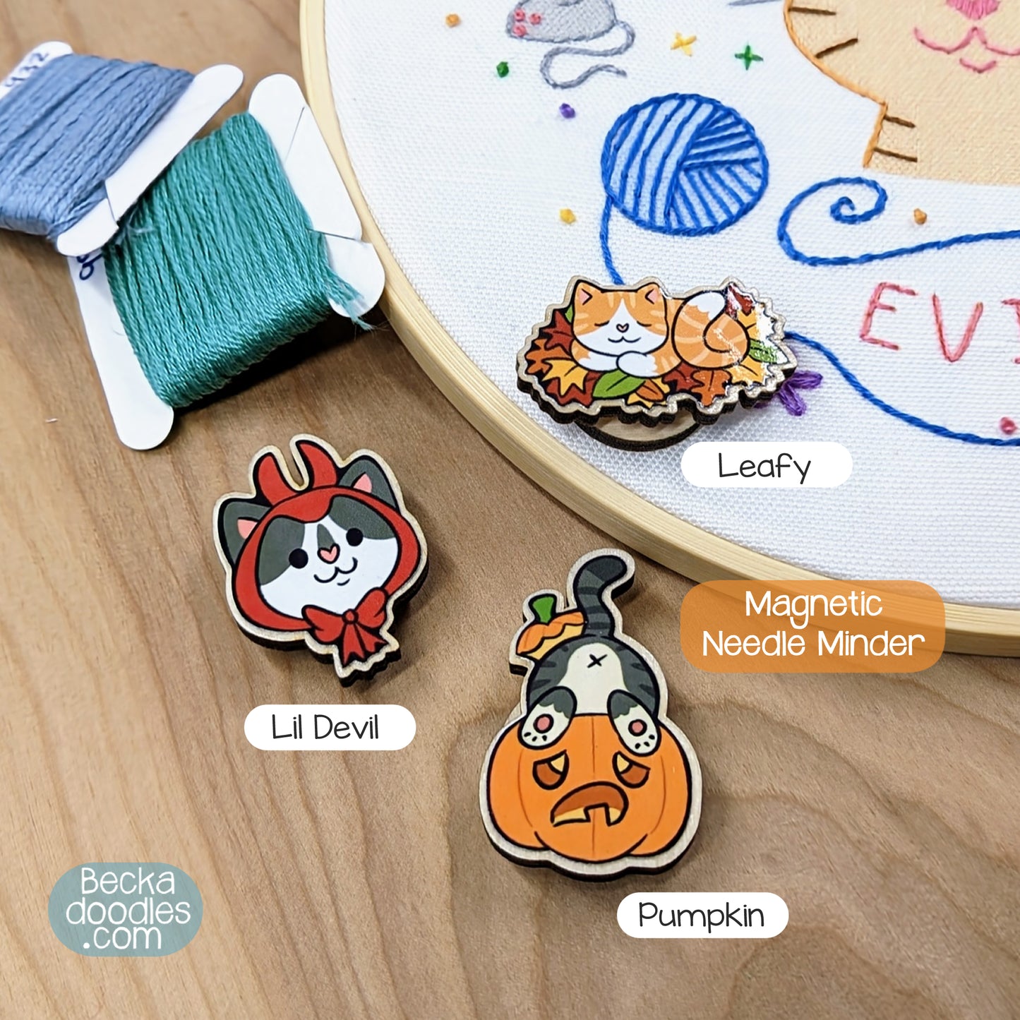 Halloween Cats Needle Minder