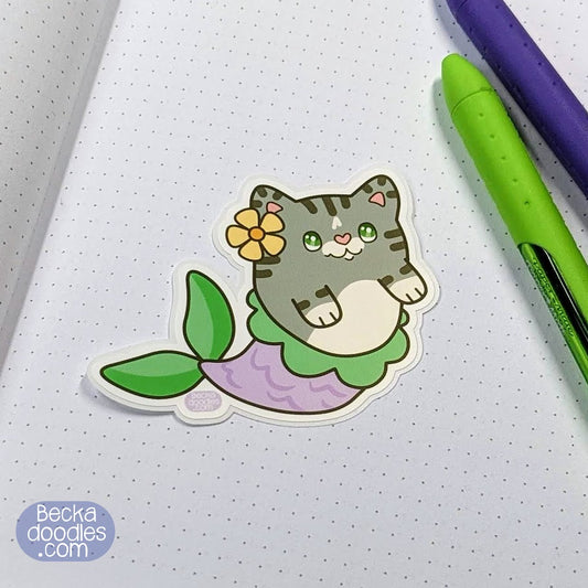 Mermaid Cat Sticker