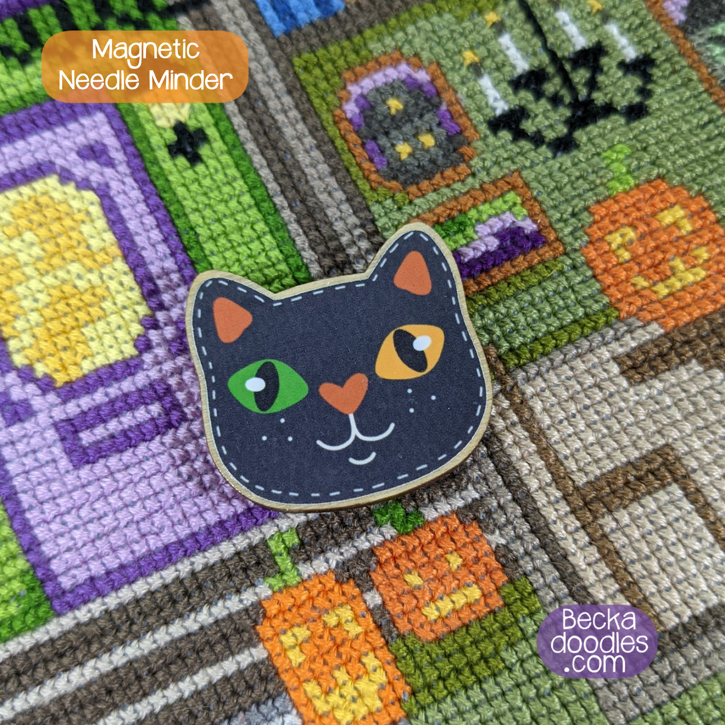 Halloween Cat Needle Minder