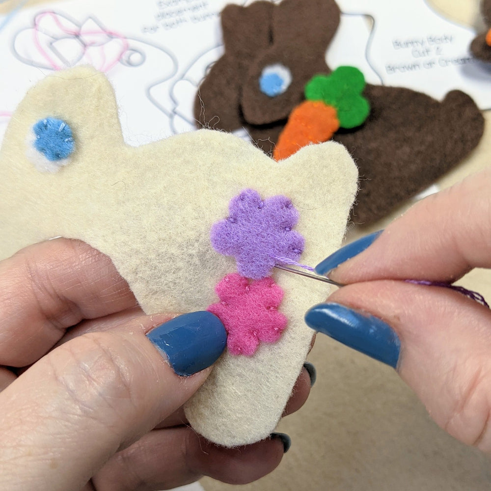 Chocolate Bunny Felt Sewing Pattern