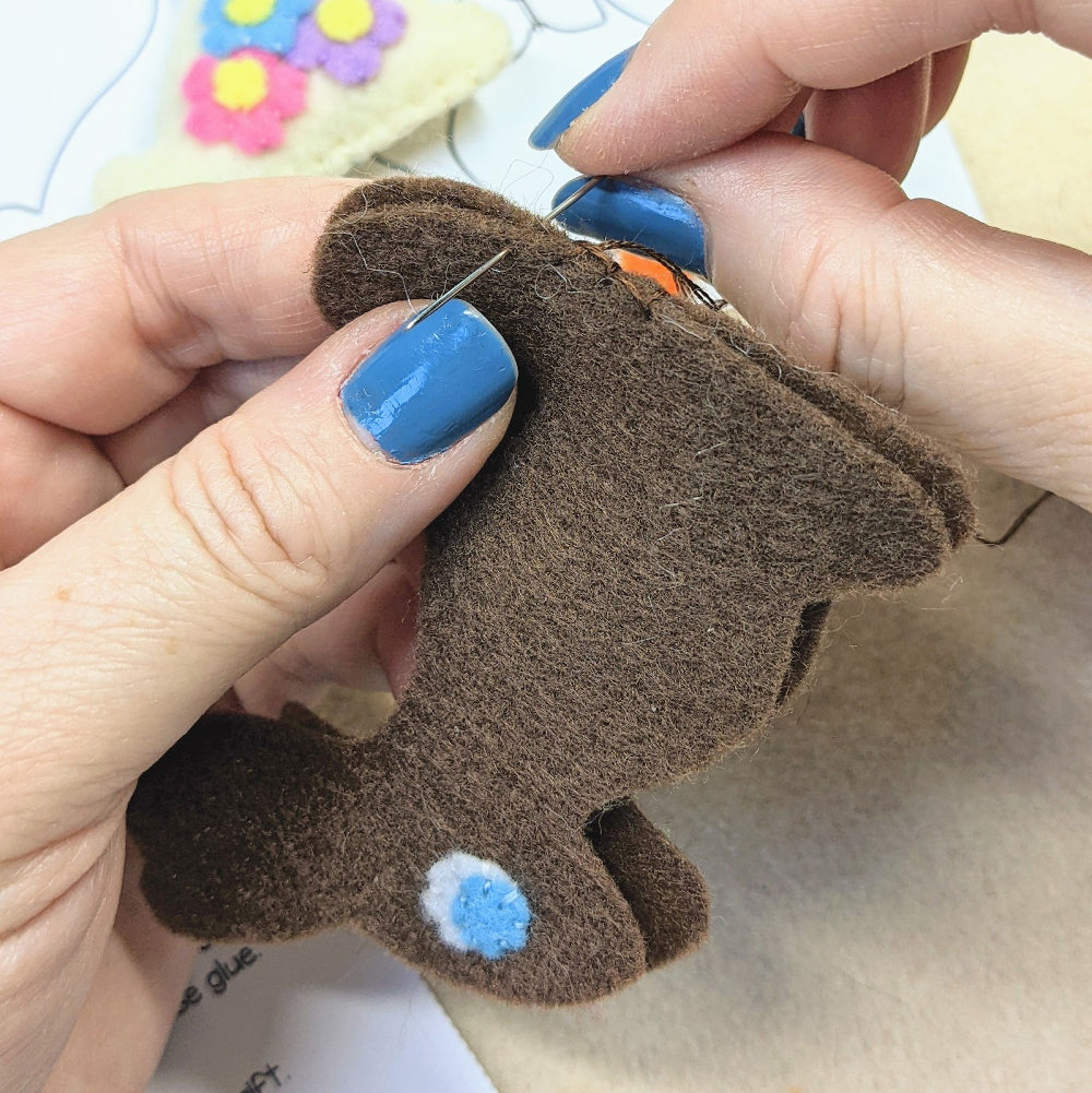 Chocolate Bunny Felt Sewing Pattern