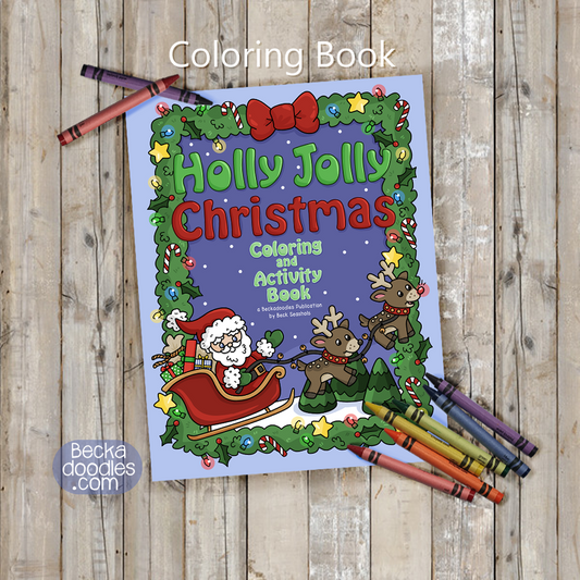 Holly Jolly Christmas Coloring and Activity Book