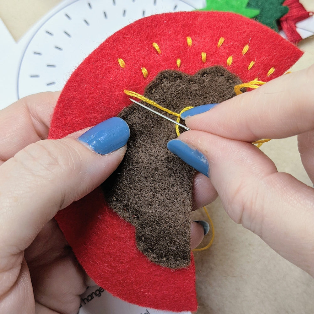 Chocolate Covered Strawberry Felt Sewing Pattern