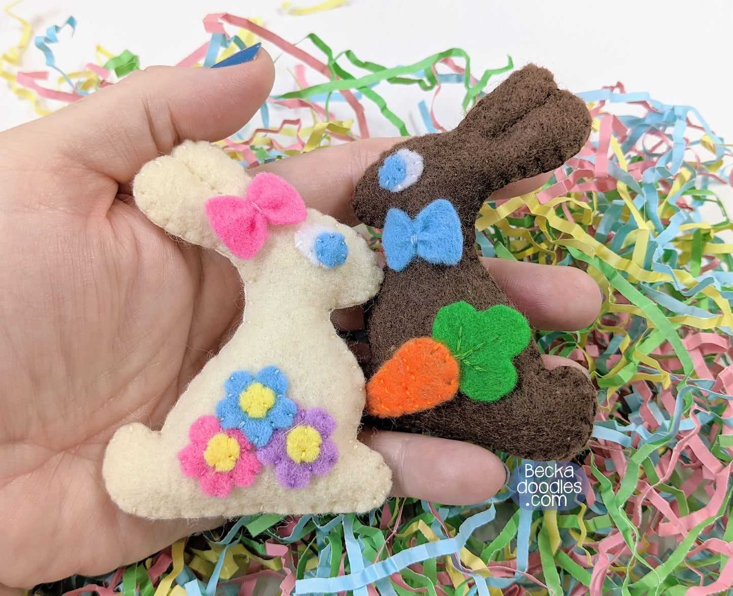 Chocolate Bunny Felt Sewing Pattern