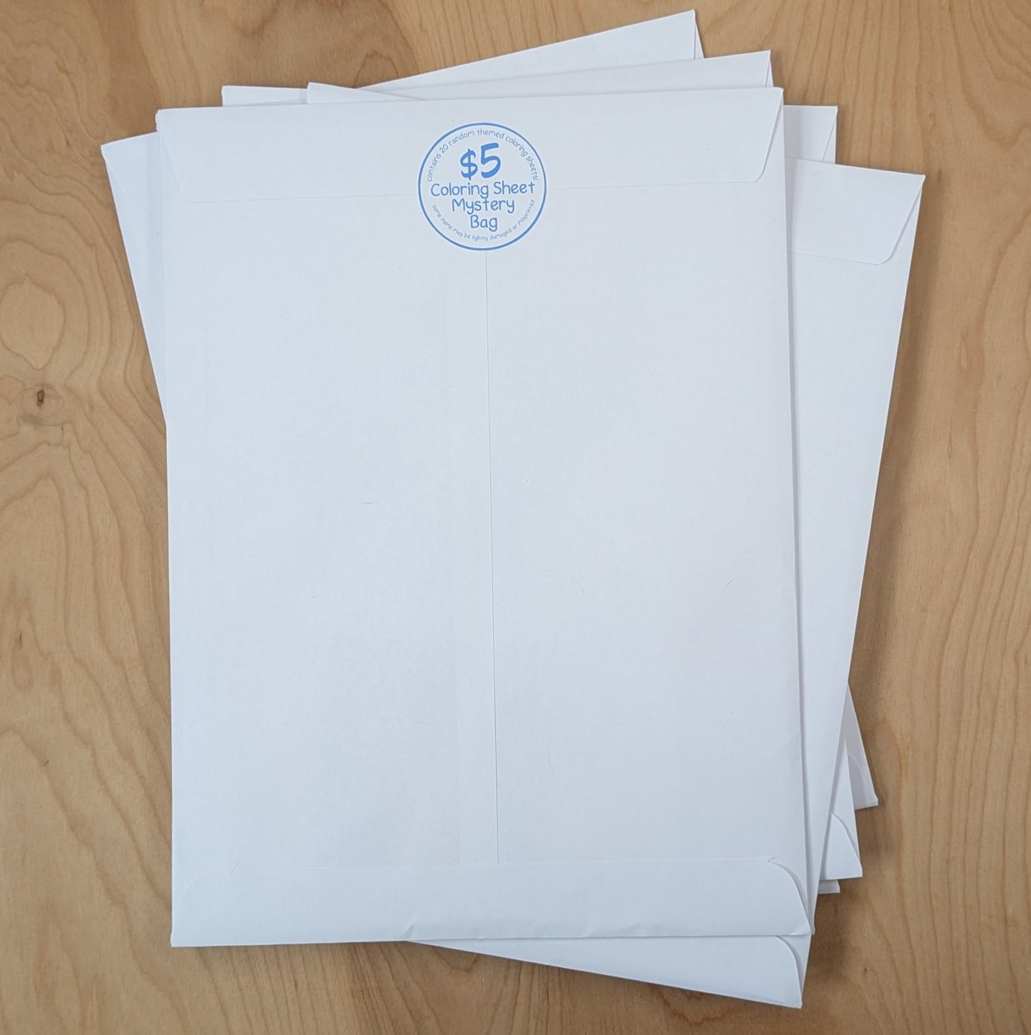 Mystery Coloring Sheet Bags - $5