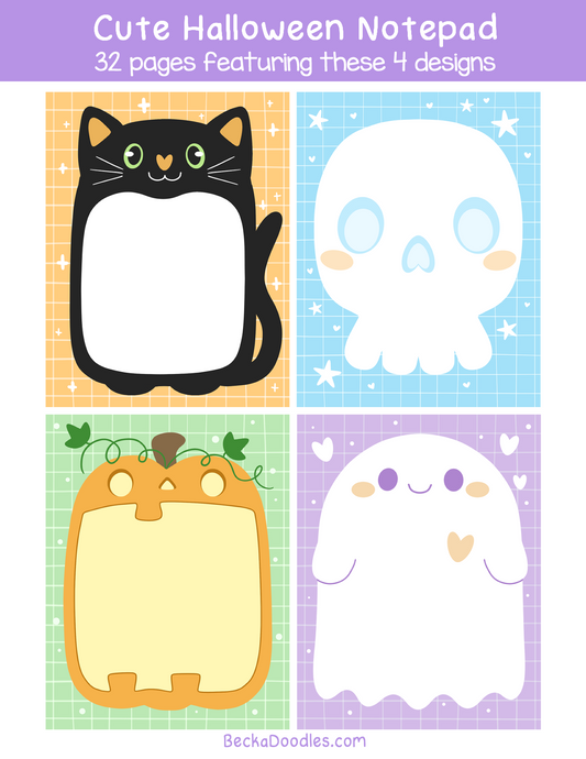 Halloween Notepad (mixed pages)