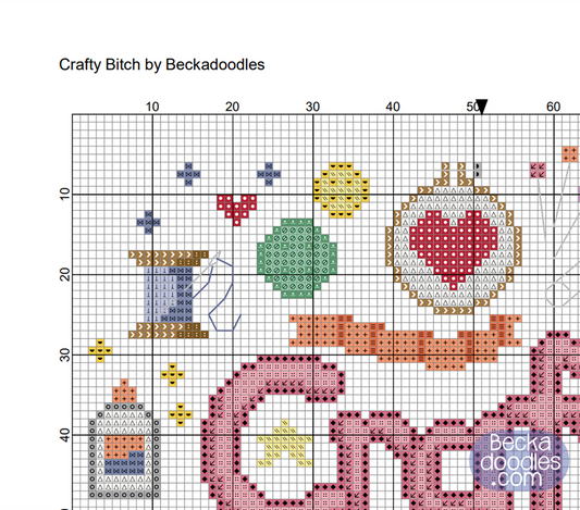 Crafty B*tch Cross Stitch Pattern