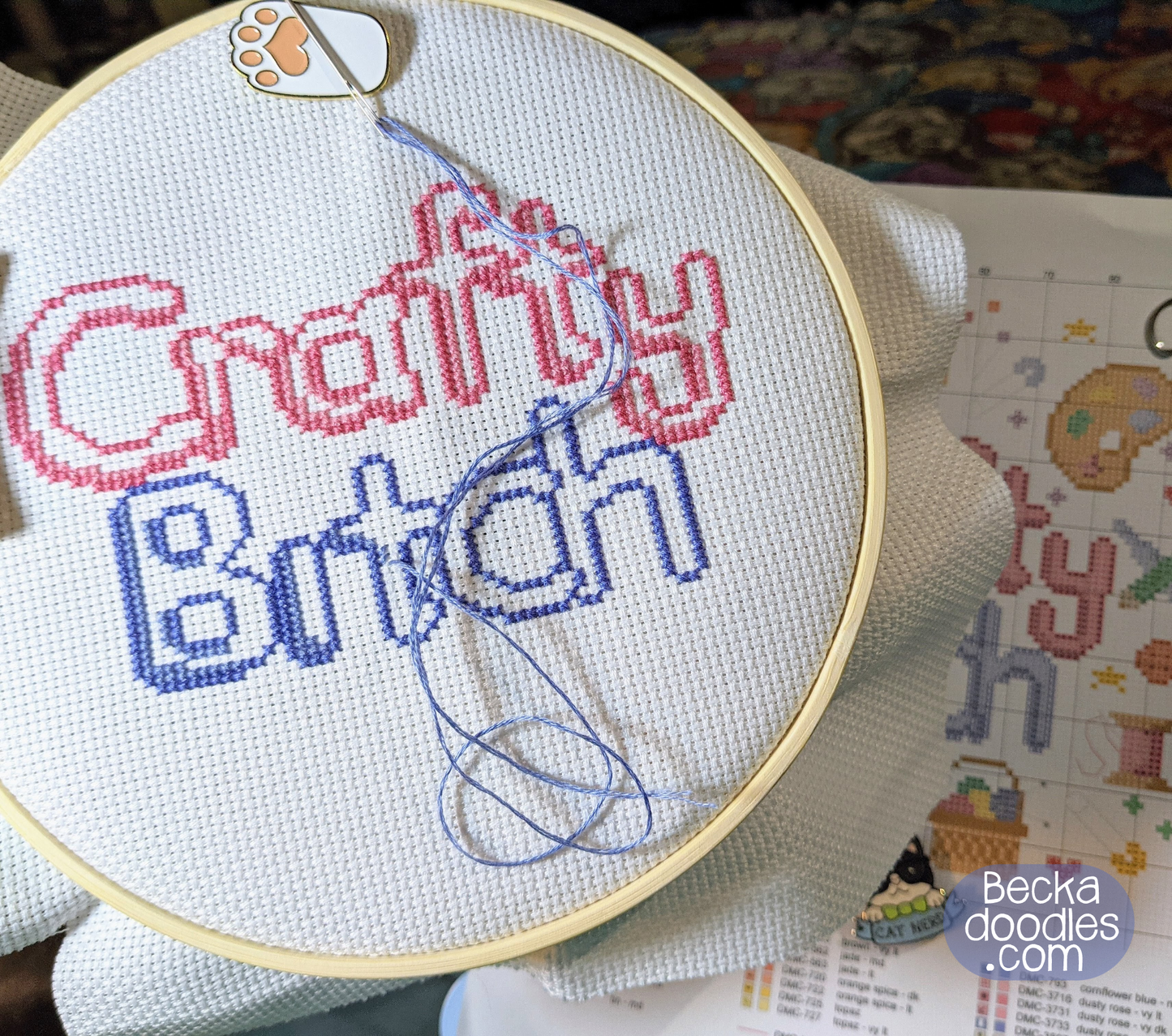 Crafty B*tch Cross Stitch Pattern