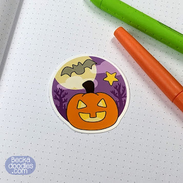 Jack-O-Lantern Sticker