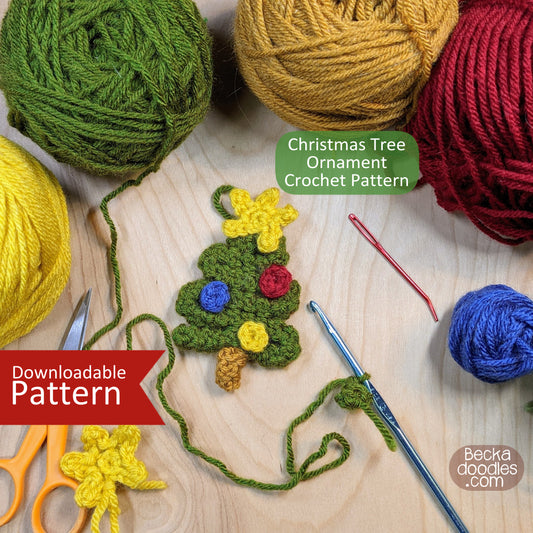 Crochet Christmas Tree Ornament Pattern