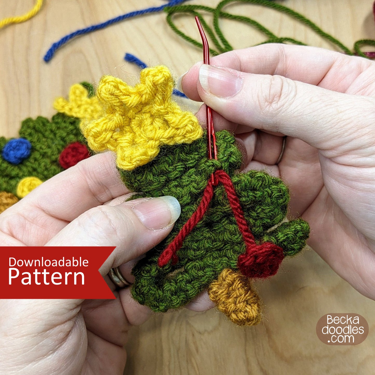 Crochet Christmas Tree Ornament Pattern
