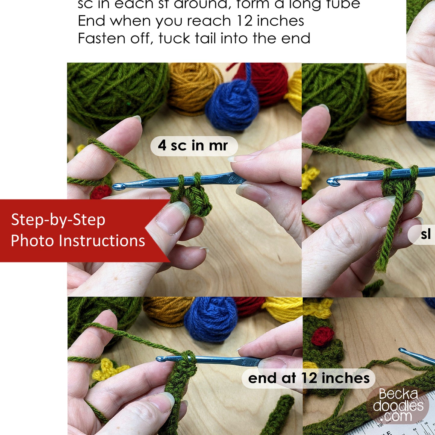 Crochet Christmas Tree Ornament Pattern