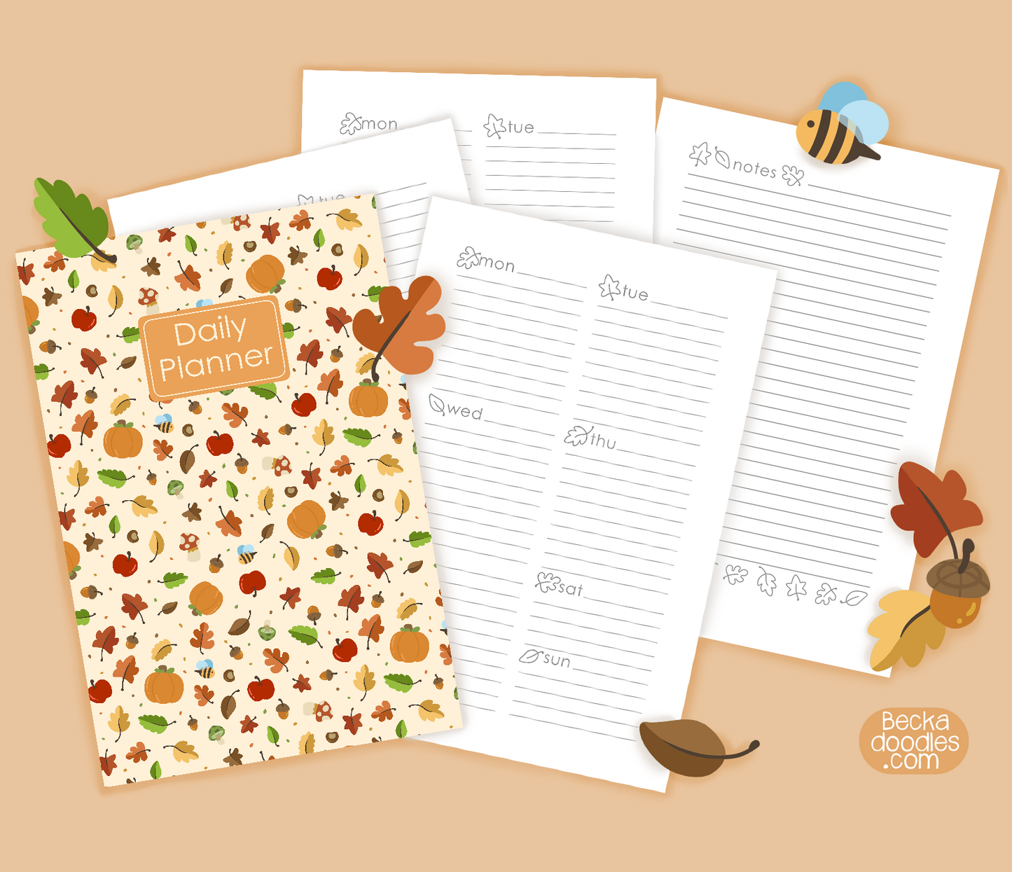 Autumn Foliage Undated Planner