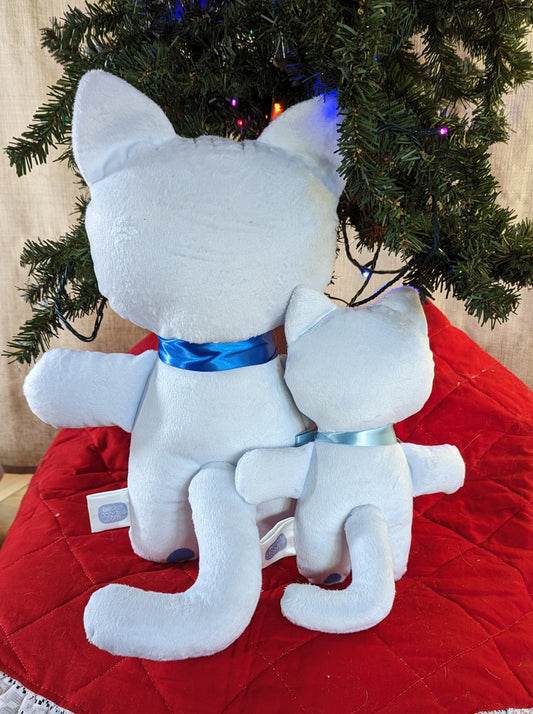 Frosty Christmas Cat Plushie
