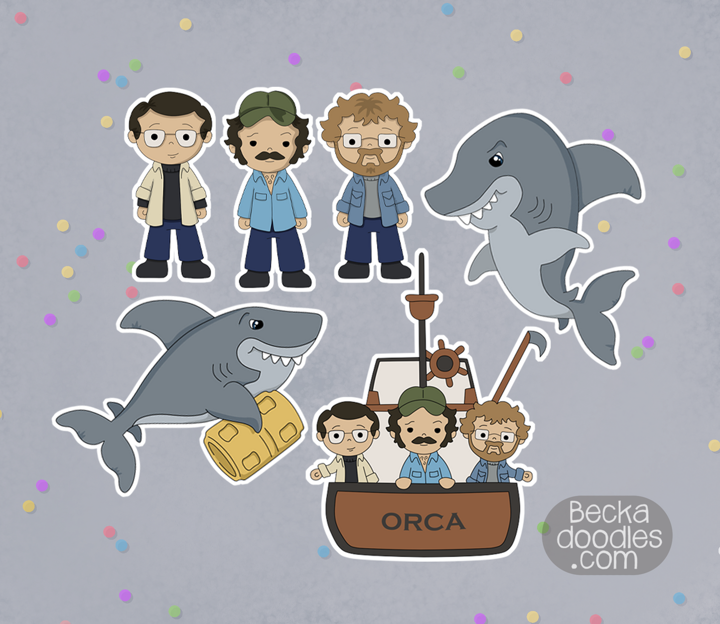 Jaws Stickers